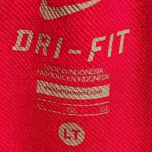 Nike Dri-Fit Size‎ Large (T) Tear-Away Athletic Pants Red with White Stripe - Picture 8 of 11